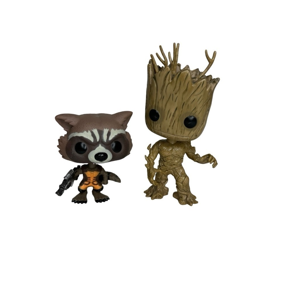 Funko Pop! Marvel Rocket Raccoon‎ #48 Groot #49 Guardians Of The Galaxy Figure